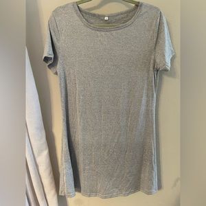 Gray t shirt dress